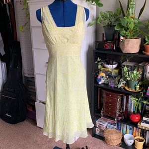 Ann Taylor yellow floral dress